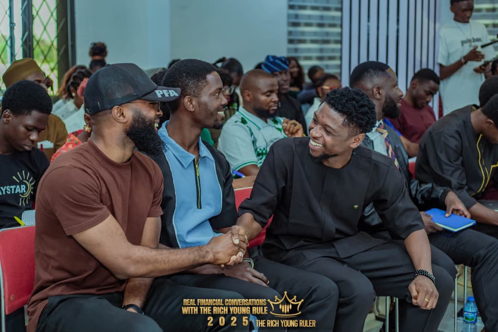 Happy conference audience